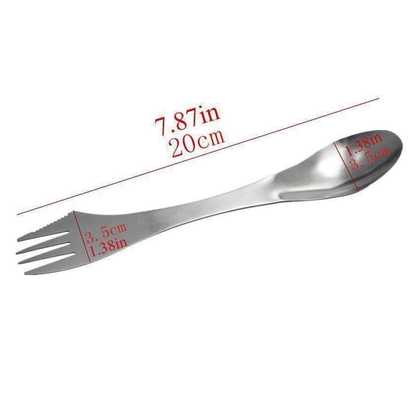 3 in 1 Spork Spoon Fork Cutlery Utensil - OutdoorsAdventurer