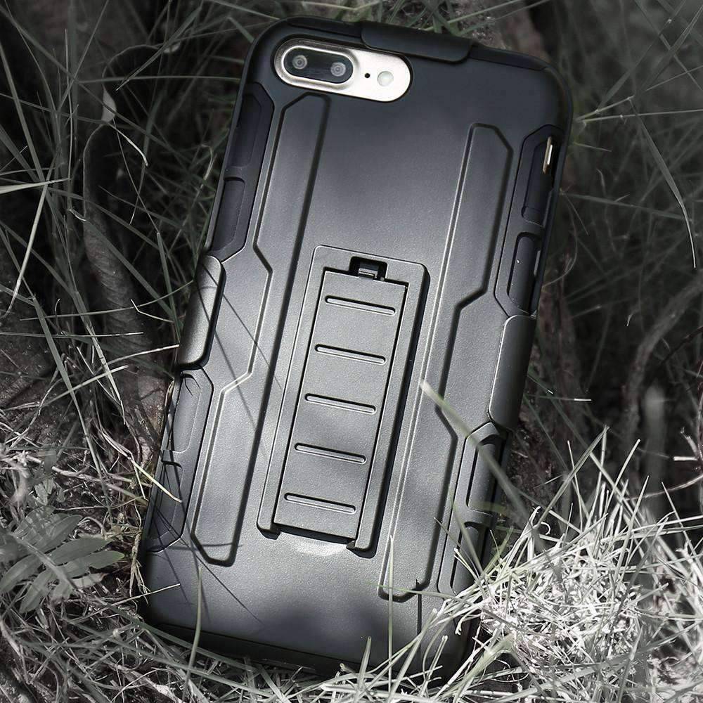 Military Black Armor iPhone Case - OutdoorsAdventurer