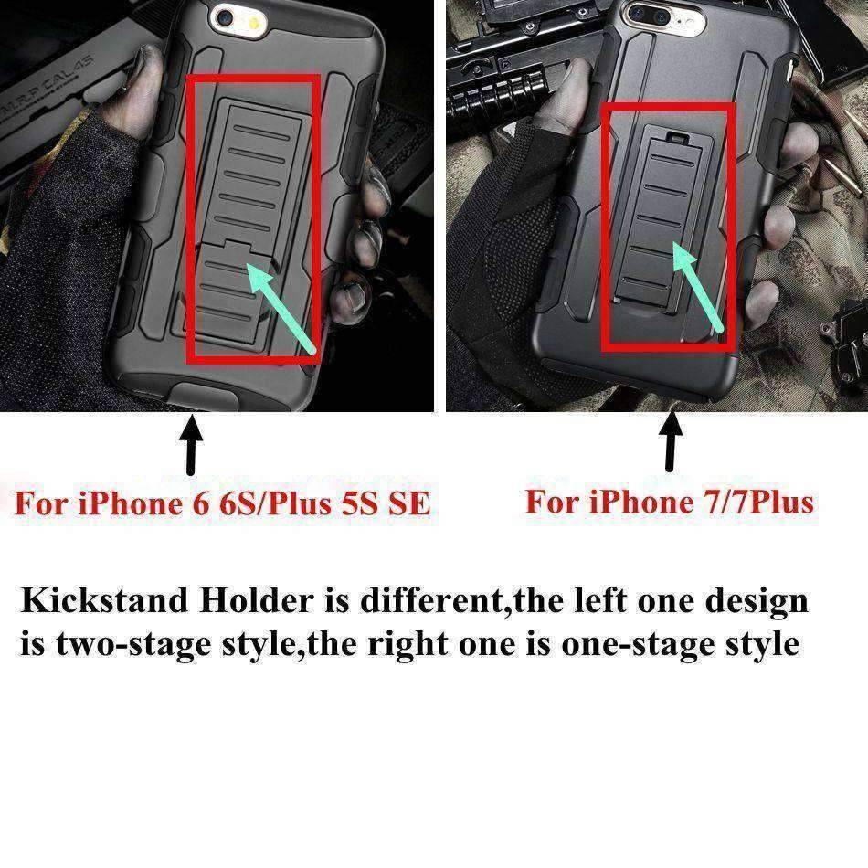 Military Black Armor iPhone Case - OutdoorsAdventurer