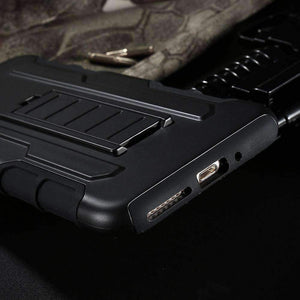Military Black Armor iPhone Case - OutdoorsAdventurer