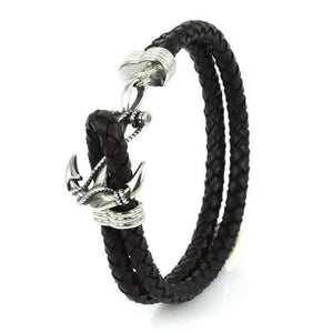 Rope Leather Anchor Bracelet - OutdoorsAdventurer