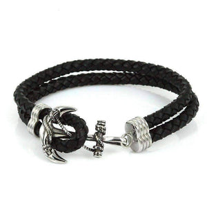 Rope Leather Anchor Bracelet - OutdoorsAdventurer