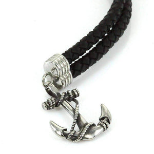 Rope Leather Anchor Bracelet - OutdoorsAdventurer