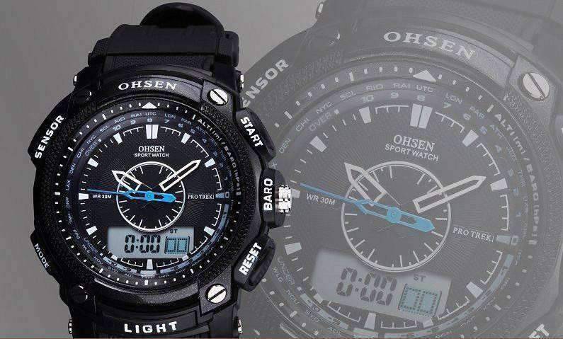 OHSEN Unisex Digital LCD Wrist Watch - OutdoorsAdventurer