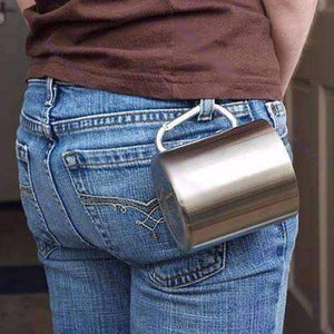 Carabiner Handle Stainless Steel Cup - OutdoorsAdventurer