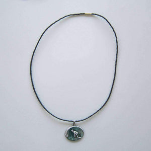Surfing Charm Braided Leather Necklace - OutdoorsAdventurer