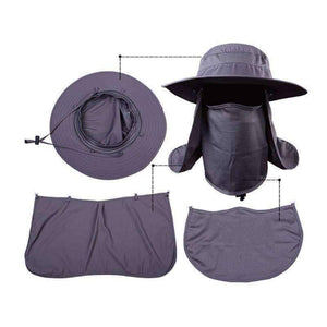 Outdoor Sun Protection Fishing Neck Face Flap Hat - OutdoorsAdventurer