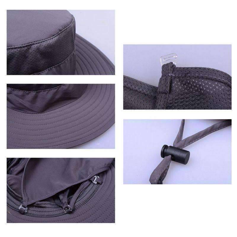 Outdoor Sun Protection Fishing Neck Face Flap Hat - OutdoorsAdventurer