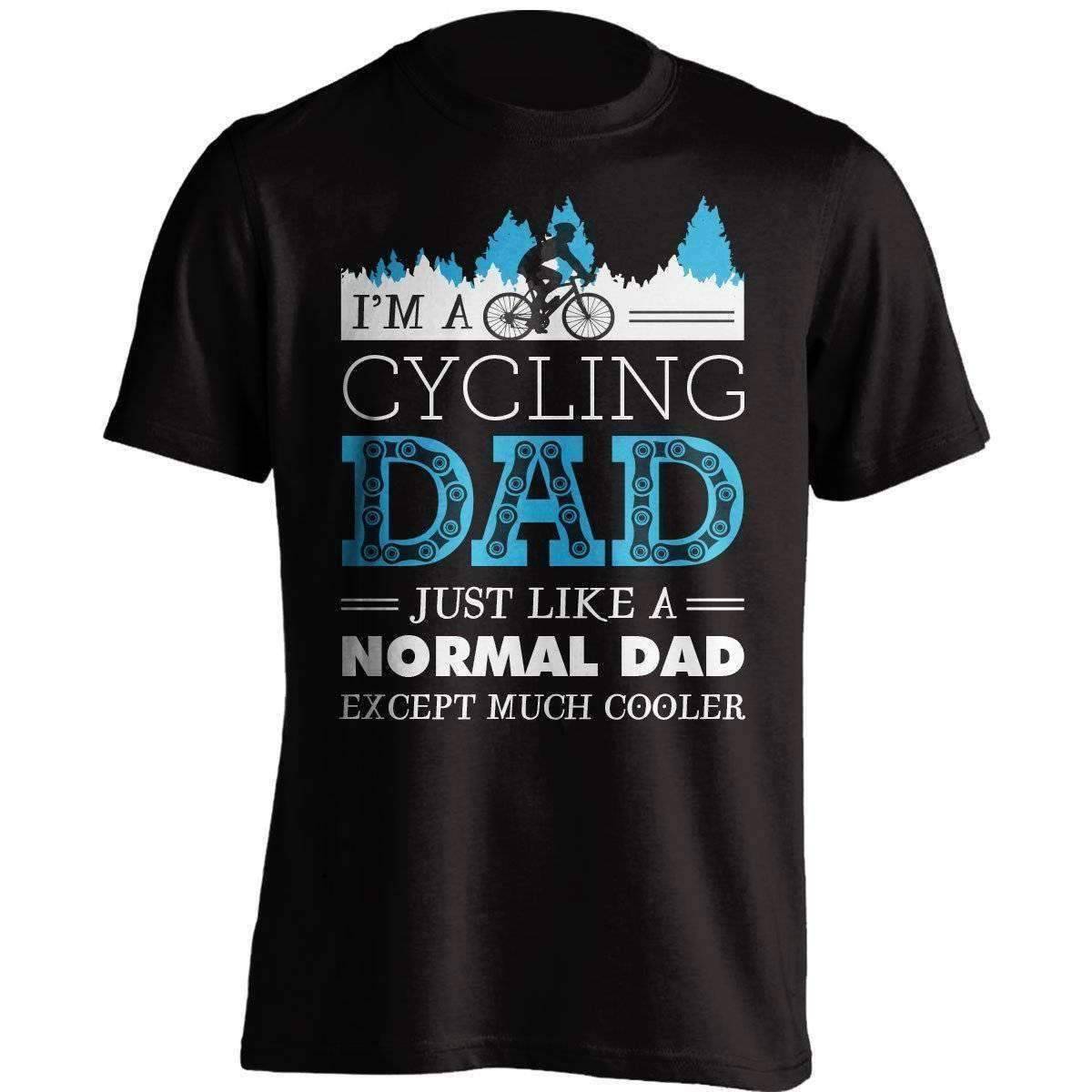 Much Cooler Cycling Dad T-Shirt - OutdoorsAdventurer