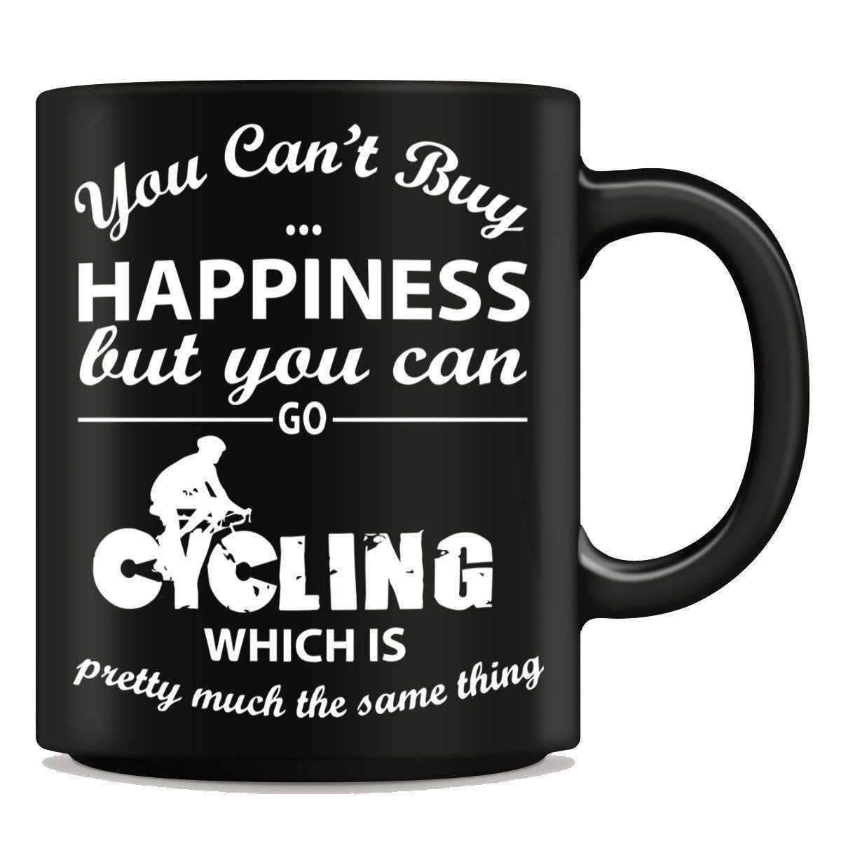 "You Can't Buy Happiness But You Can Go Cycling" Mug - OutdoorsAdventurer