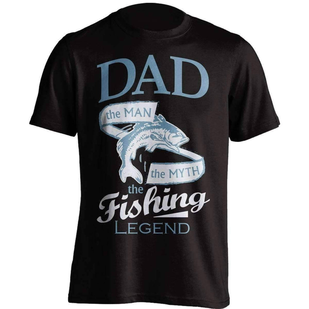 "Dad, The Man, The Myth, The Fishing Legend" T-Shirt - OutdoorsAdventurer