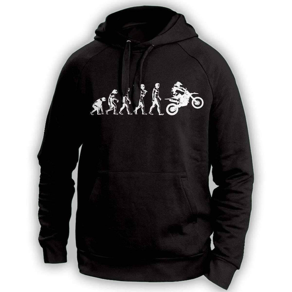 Human Evolution Dirt Bike Hoodie - OutdoorsAdventurer