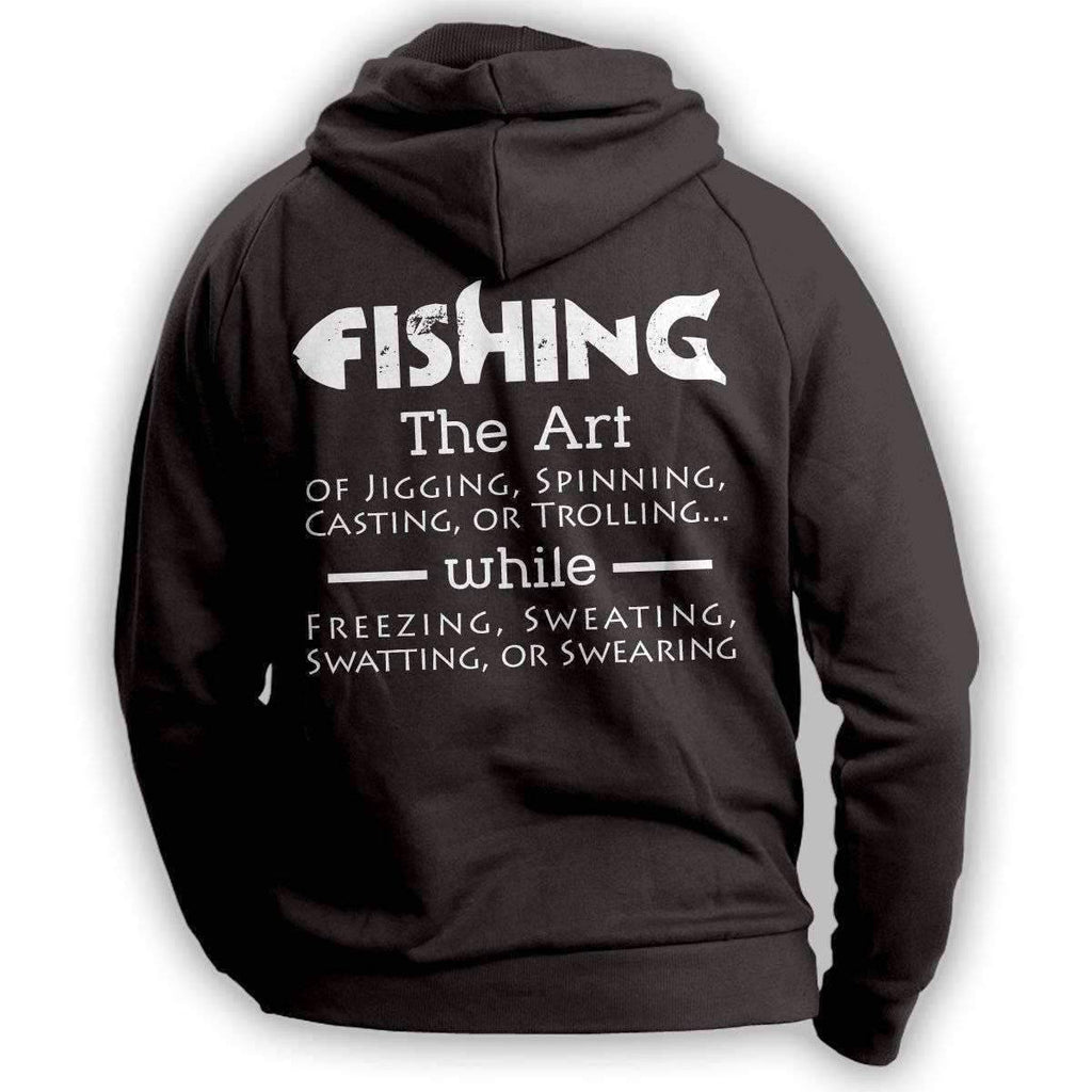 The Art Of Fishing Hoodie - OutdoorsAdventurer