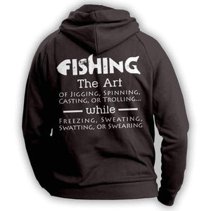 The Art Of Fishing Hoodie - OutdoorsAdventurer
