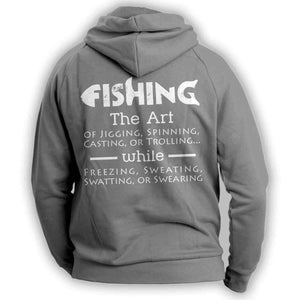 The Art Of Fishing Hoodie - OutdoorsAdventurer