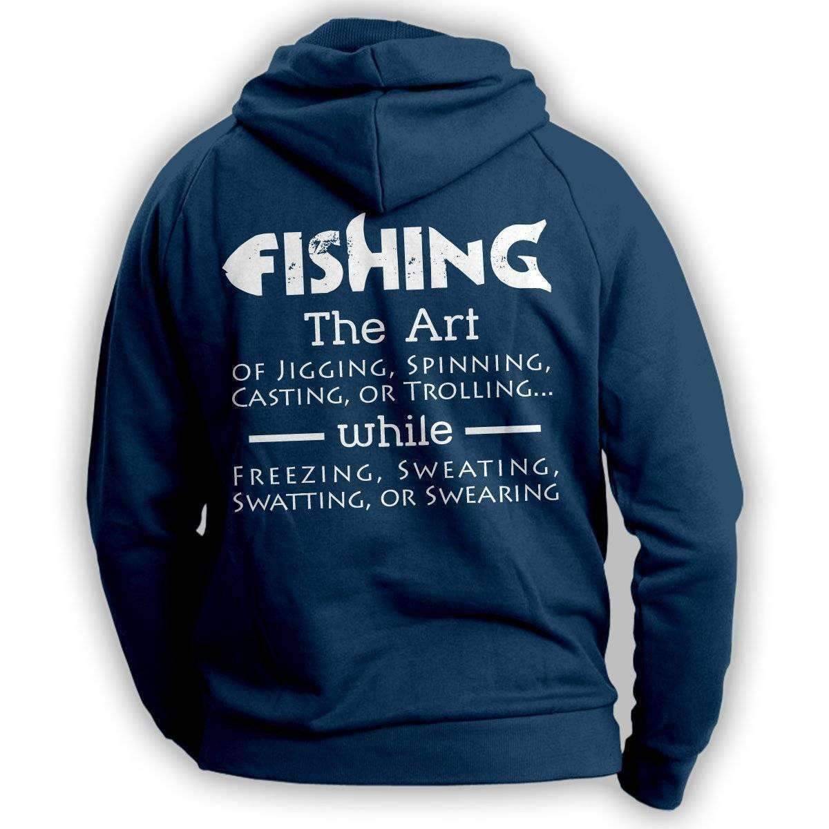 The Art Of Fishing Hoodie - OutdoorsAdventurer