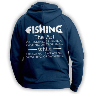 The Art Of Fishing Hoodie - OutdoorsAdventurer