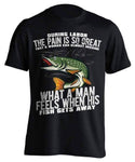 "What A Man Feels When His Fish Gets Away" Fishing T-Shirt - OutdoorsAdventurer