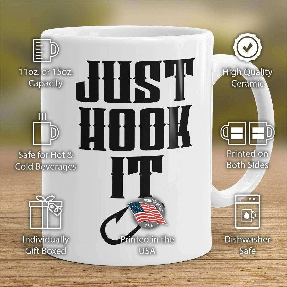 "Just Hook It" Fishing Mug - OutdoorsAdventurer