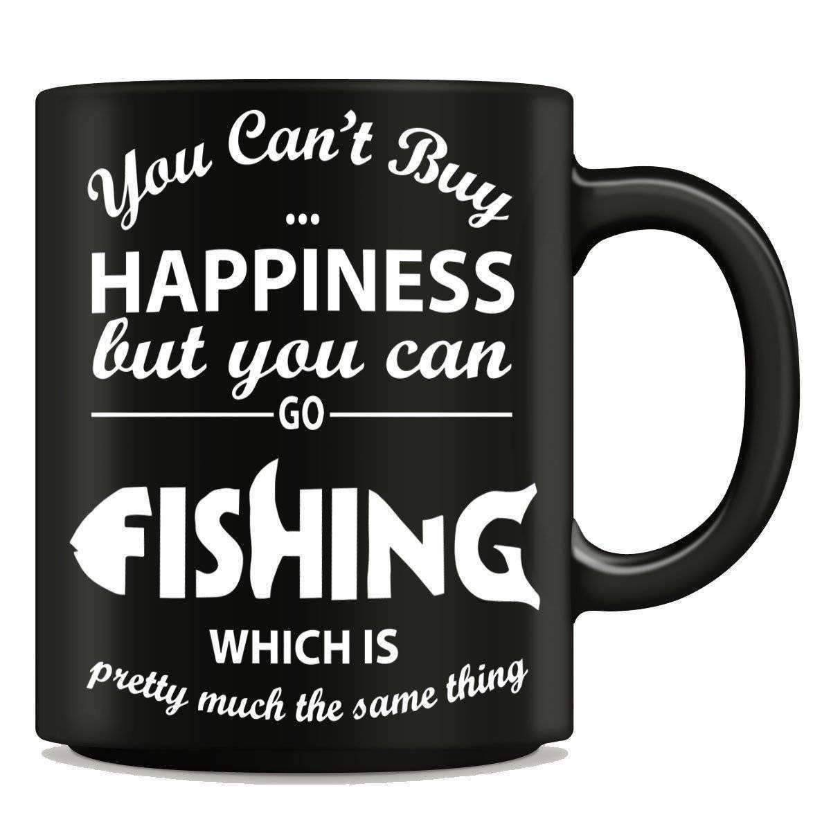 "You Can't Buy Happiness But You Can Go Fishing" Mug - OutdoorsAdventurer