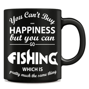 "You Can't Buy Happiness But You Can Go Fishing" Mug - OutdoorsAdventurer