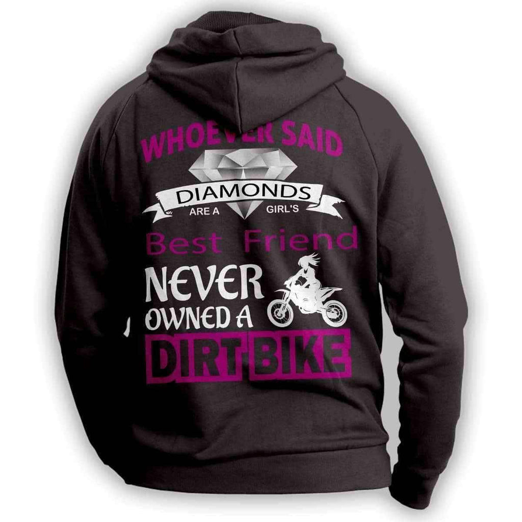 "Girl's Best Friend Dirt Bike" Hoodie - OutdoorsAdventurer