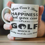 "You Can't Buy Happiness But You Can Play Golf" Mug - OutdoorsAdventurer