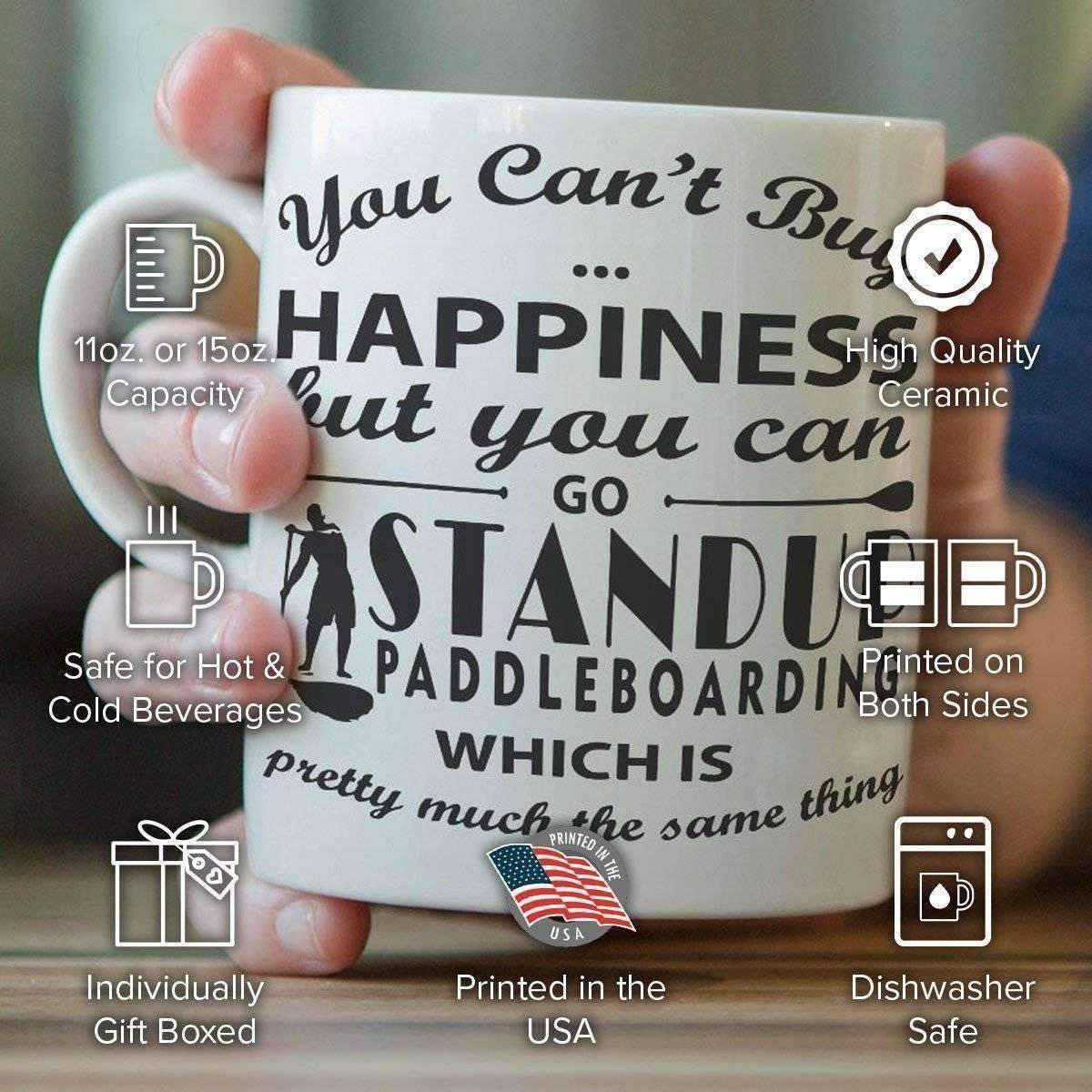 "You Can't Buy Happiness But You Can Go Standup Paddleboarding" Mug - OutdoorsAdventurer