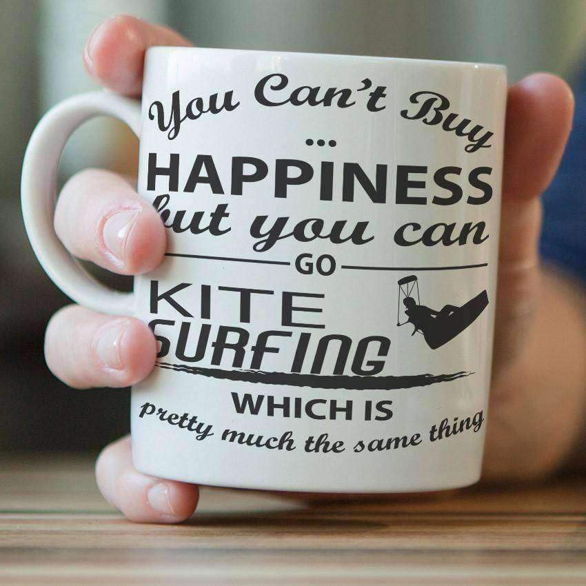 "You Can't Buy Happiness But You Can Go Kite Surfing" Mug - OutdoorsAdventurer