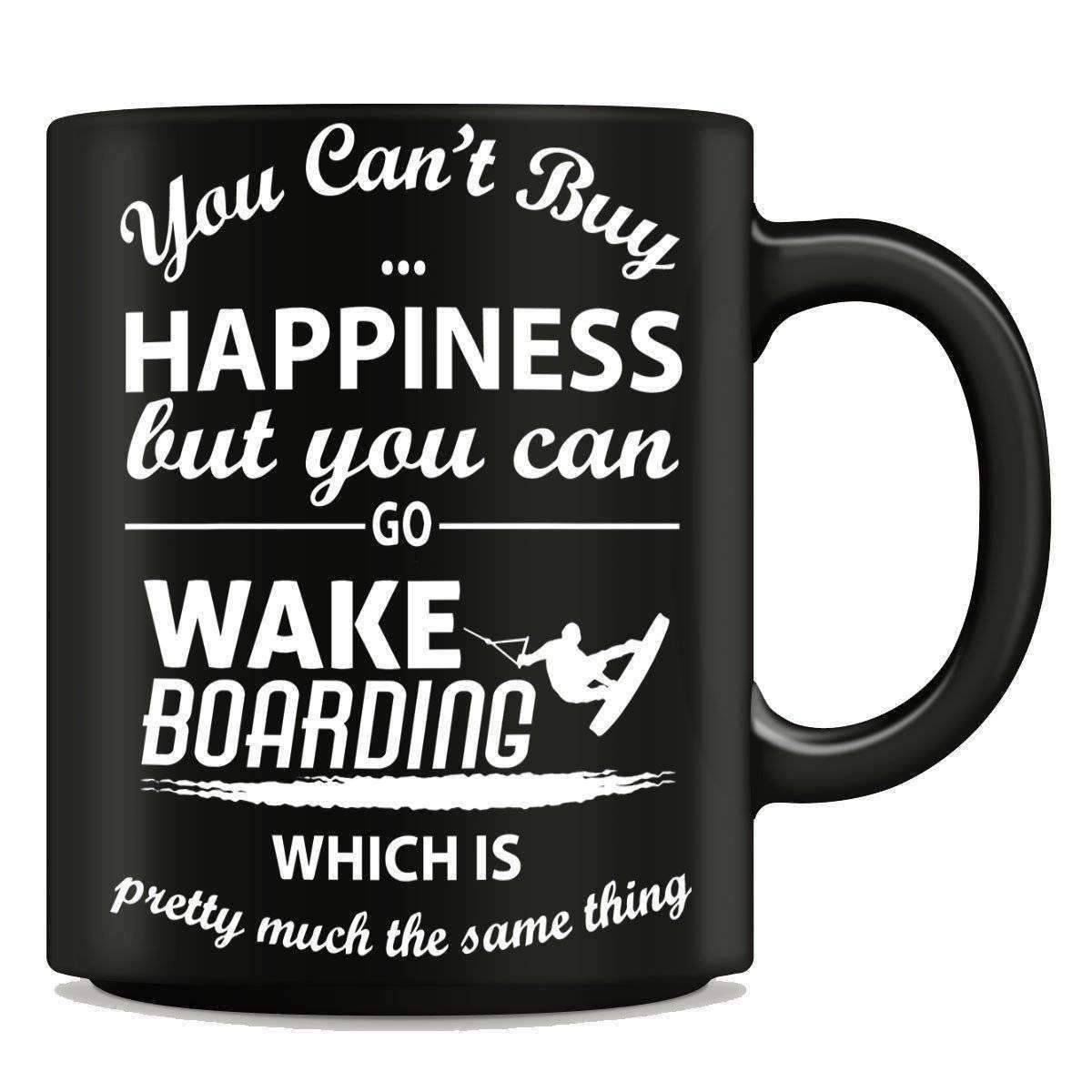 "You Can't Buy Happiness But You Can Go Wakeboarding" Mug - OutdoorsAdventurer