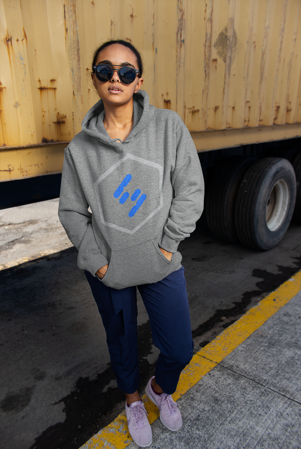 Grey S Logo Hoodie