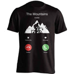 The Mountains Mobile Mountain Biking T-Shirt