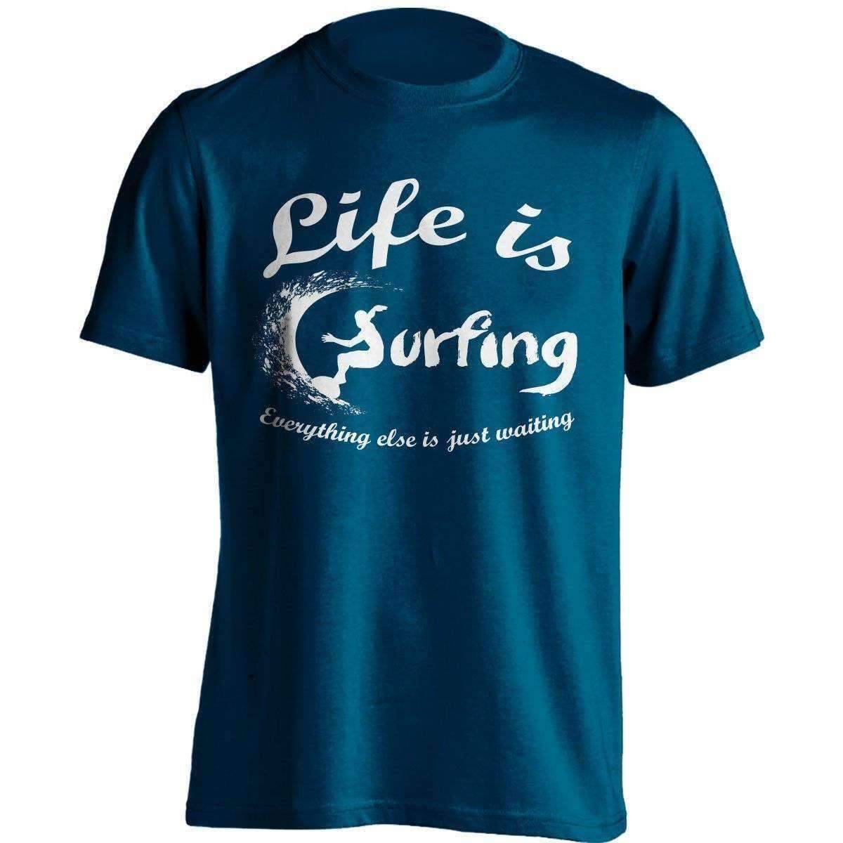 "Life Is Surfing" T-Shirt - OutdoorsAdventurer