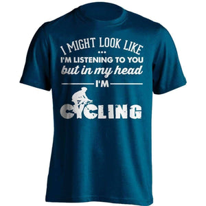 I Might Look Like I'm Listening To You Cycling T-Shirt - OutdoorsAdventurer