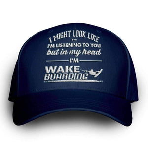 "I Might Look Like I'm Listening To You" Wakeboarding Cap - OutdoorsAdventurer