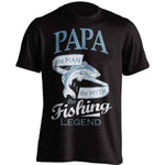 "Papa, The Man, The Myth, The Fishing Legend" T-Shirt - OutdoorsAdventurer