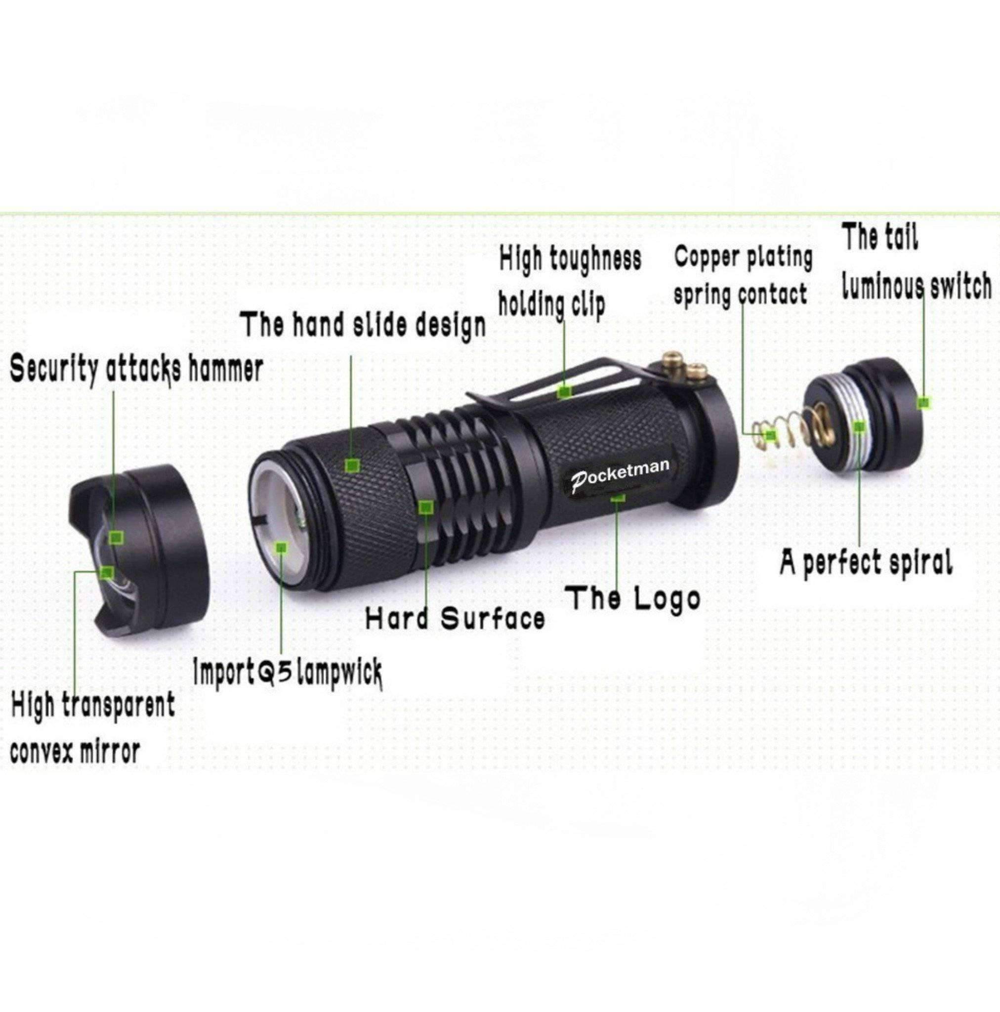 2000LM Waterproof LED Flashlight - OutdoorsAdventurer