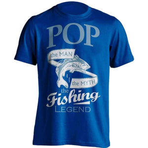 "Pop, The Man, The Myth, The Fishing Legend" T-Shirt - OutdoorsAdventurer