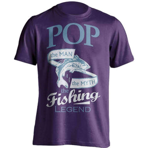 "Pop, The Man, The Myth, The Fishing Legend" T-Shirt - OutdoorsAdventurer