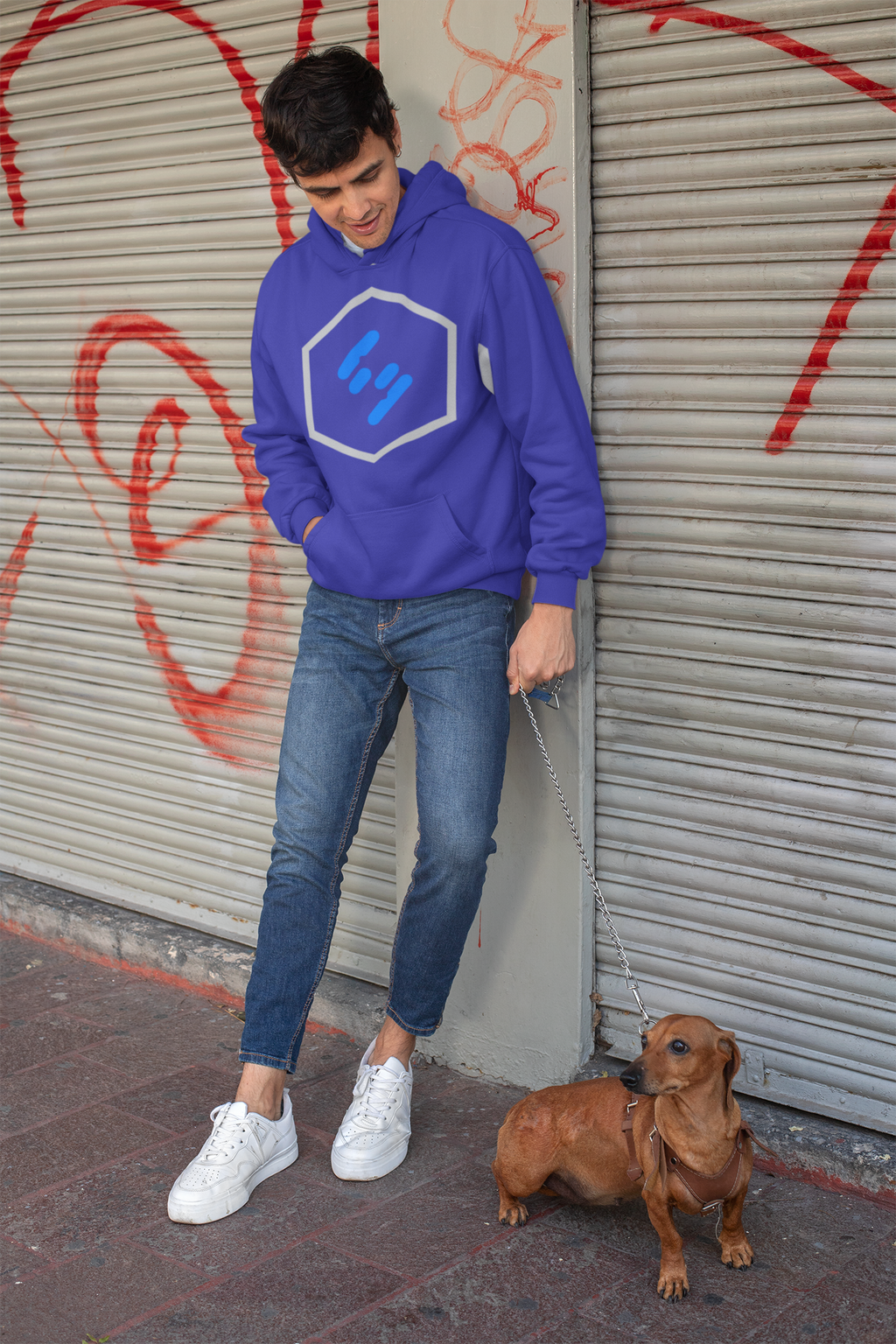 Blue S Logo Hoodie