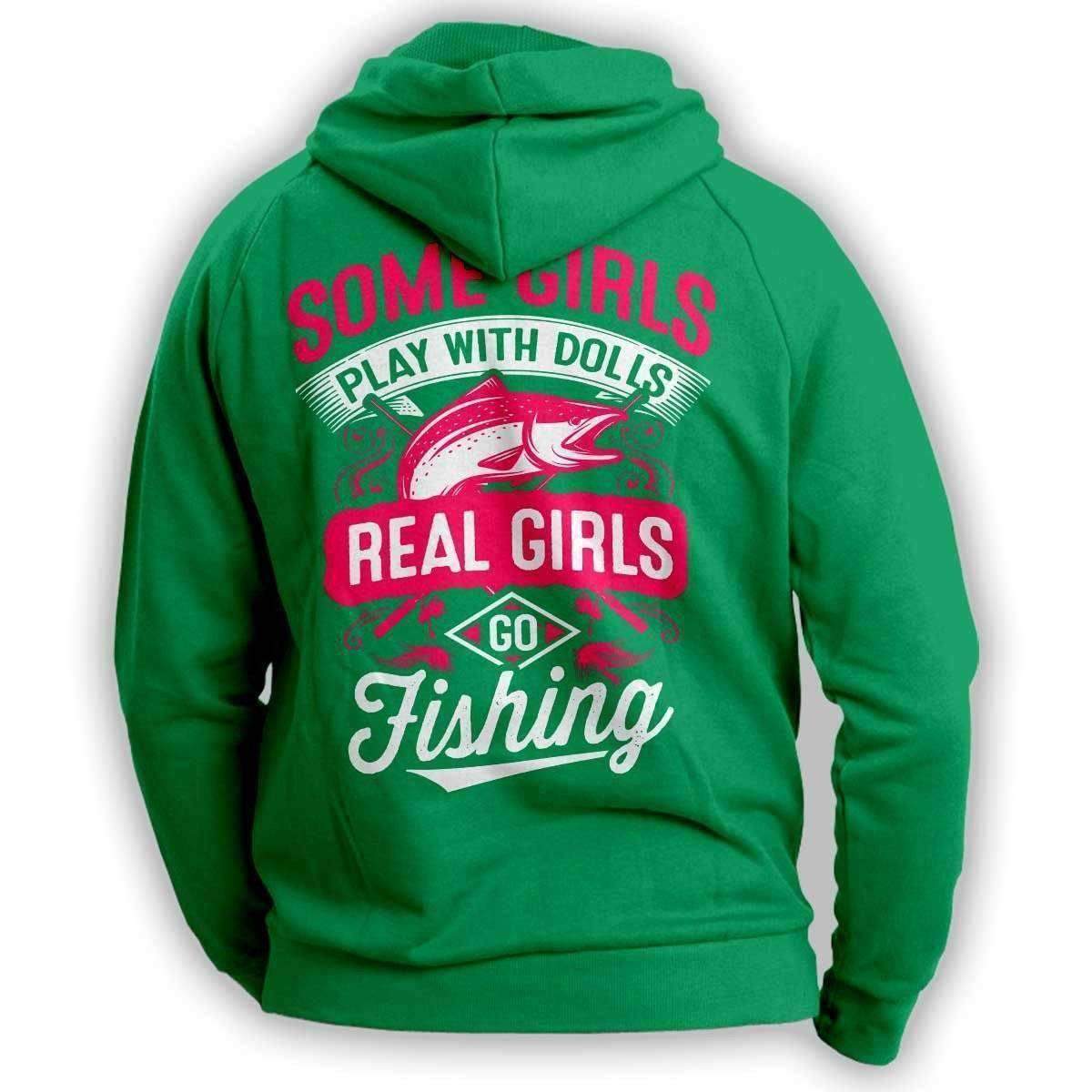 Real Girls Go Fishing Hoodie - OutdoorsAdventurer