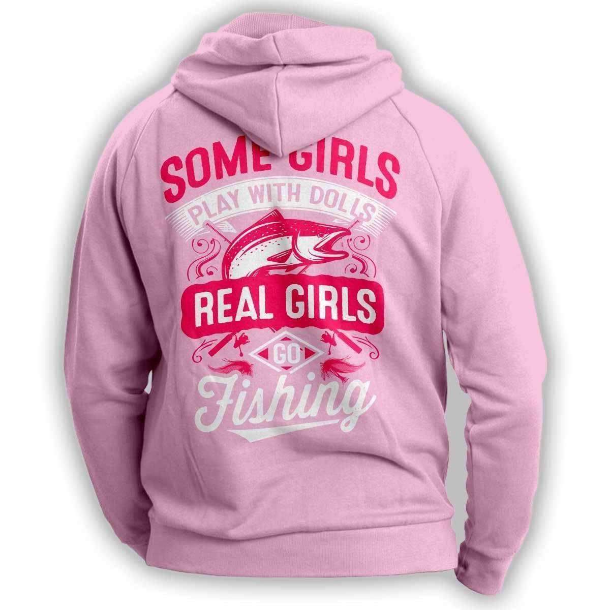 Real Girls Go Fishing Hoodie - OutdoorsAdventurer