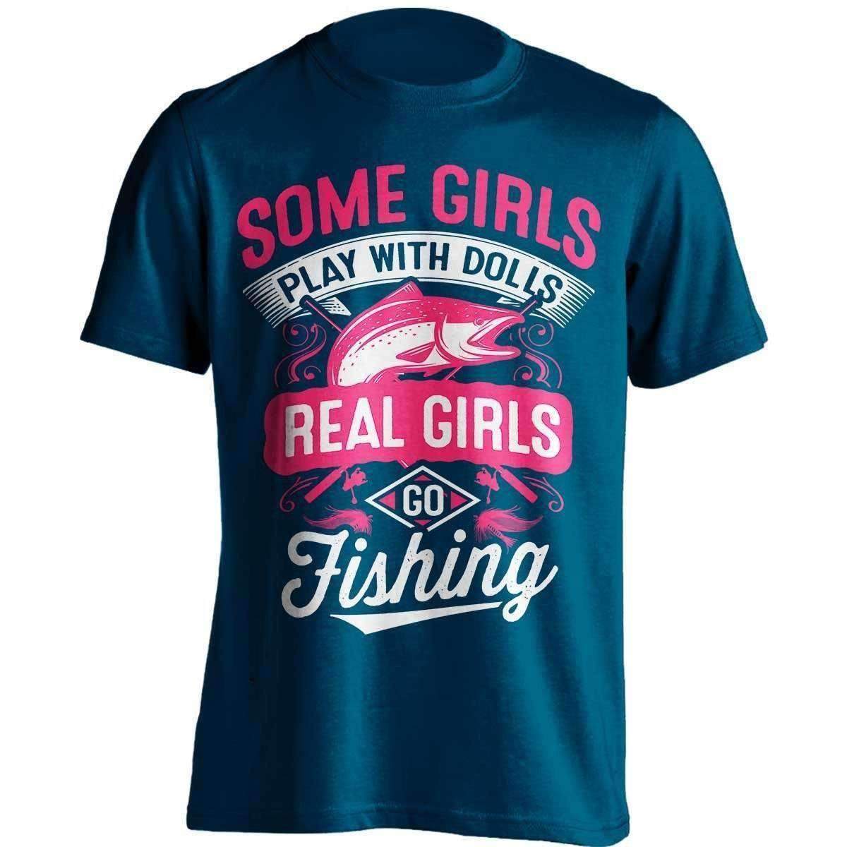 Real Girls Go Fishing T-Shirt - OutdoorsAdventurer