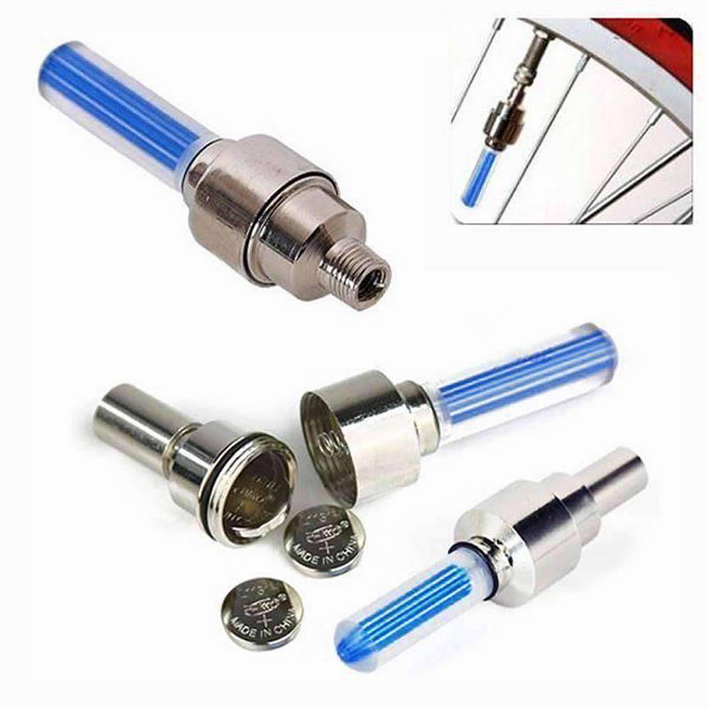 2x Motion Sensing LED Wheel Valve Cap Light - OutdoorsAdventurer