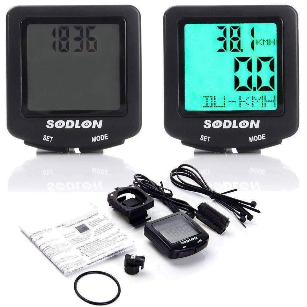 LCD Bike Computer with 20+ Features , Waterproof + Backlit - OutdoorsAdventurer