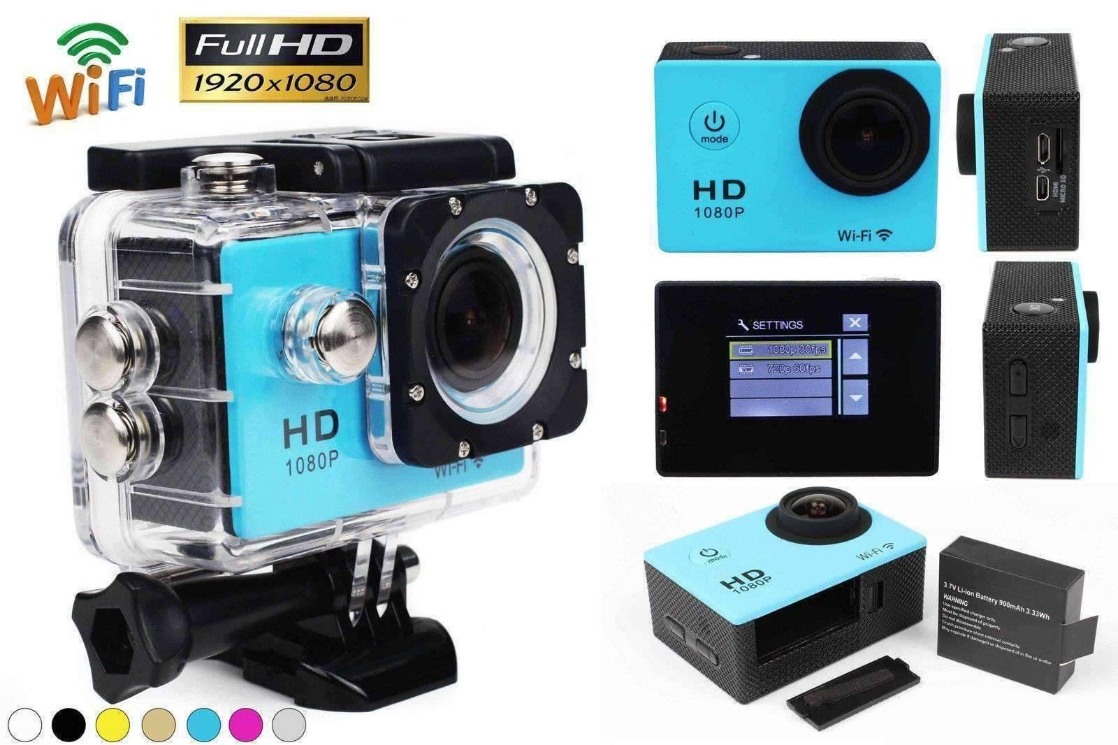 12MP HD 1080P Digital Sports DV Action Waterproof Camera with WiFi - OutdoorsAdventurer