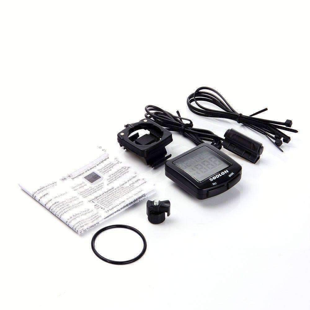 LCD Bike Computer with 20+ Features , Waterproof + Backlit - OutdoorsAdventurer