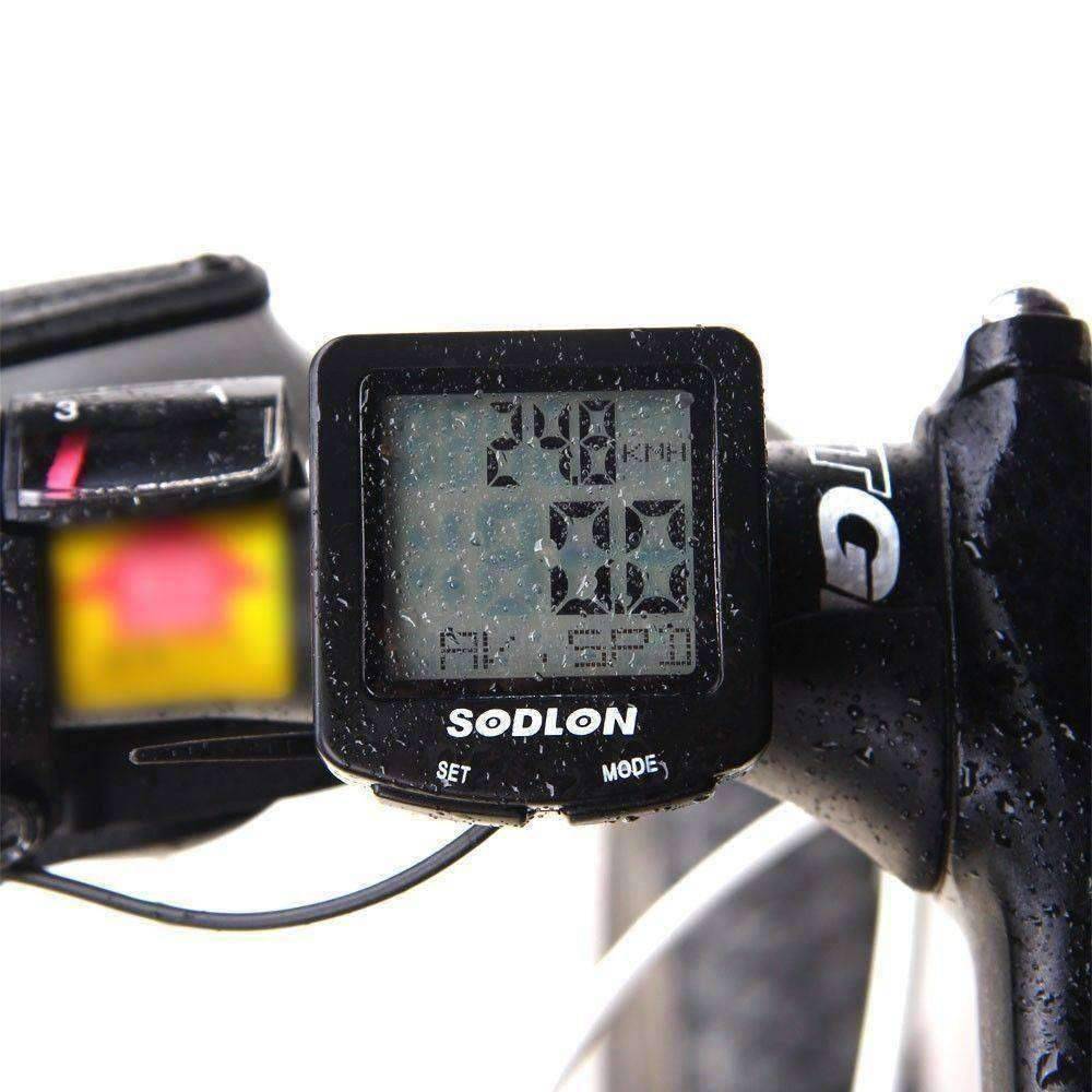 LCD Bike Computer with 20+ Features , Waterproof + Backlit - OutdoorsAdventurer