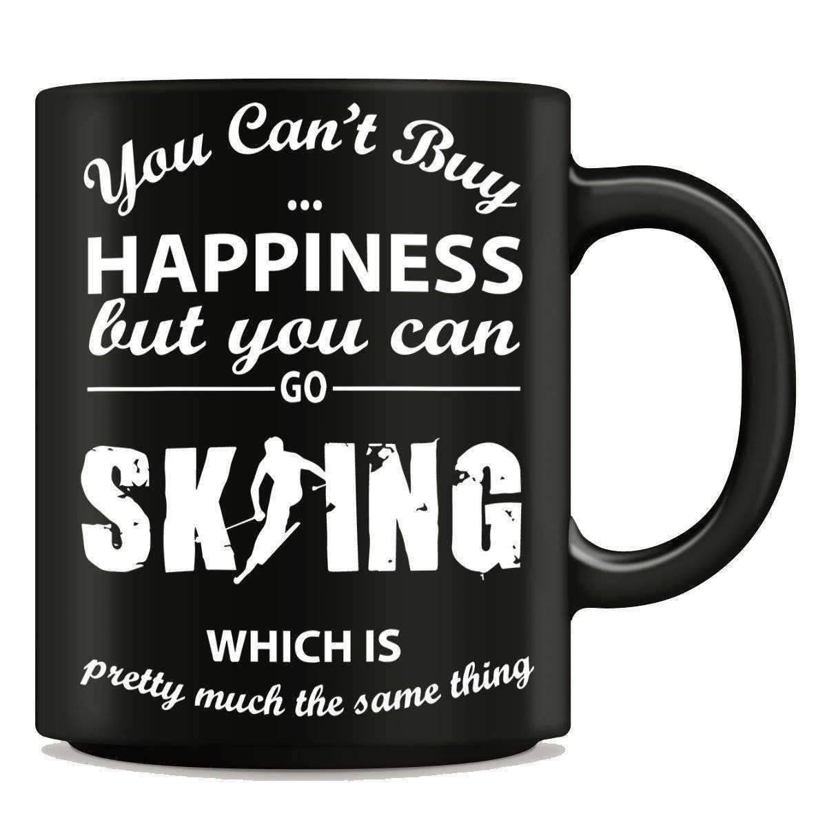 "You Can't Buy Happiness But You Can Go Skiing" Mug - OutdoorsAdventurer