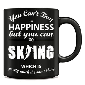 "You Can't Buy Happiness But You Can Go Skiing" Mug - OutdoorsAdventurer
